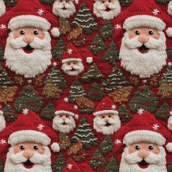 Printed Cotton PERENOEL Red / Green